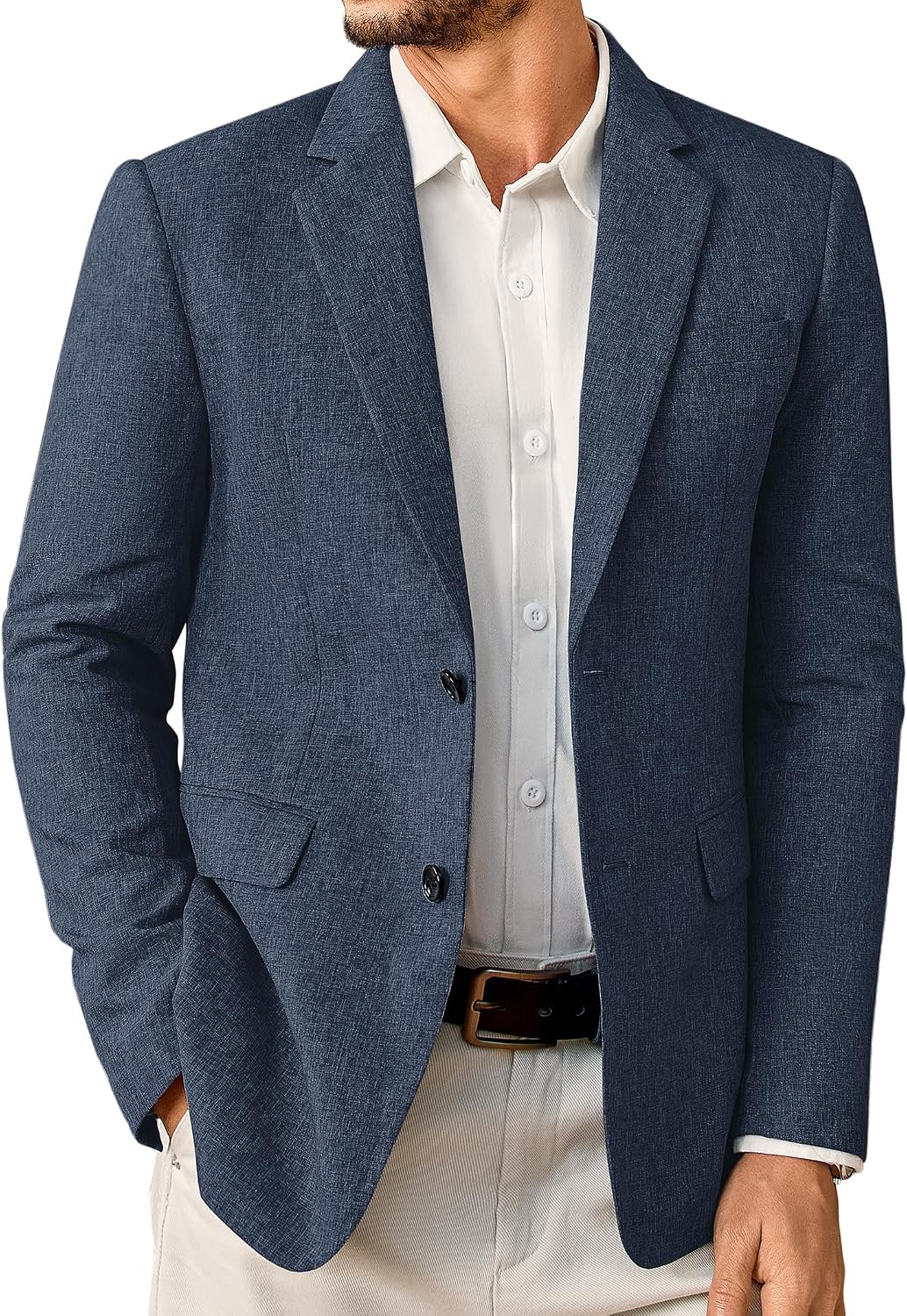 Men's Textured Two-Button Sport Coat