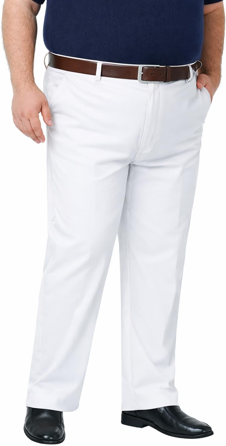 Men's Classic Fit Golf Pants - Lightweight Stretch Dress Trousers with Pockets in Three Inseams - Big & Tall (6)