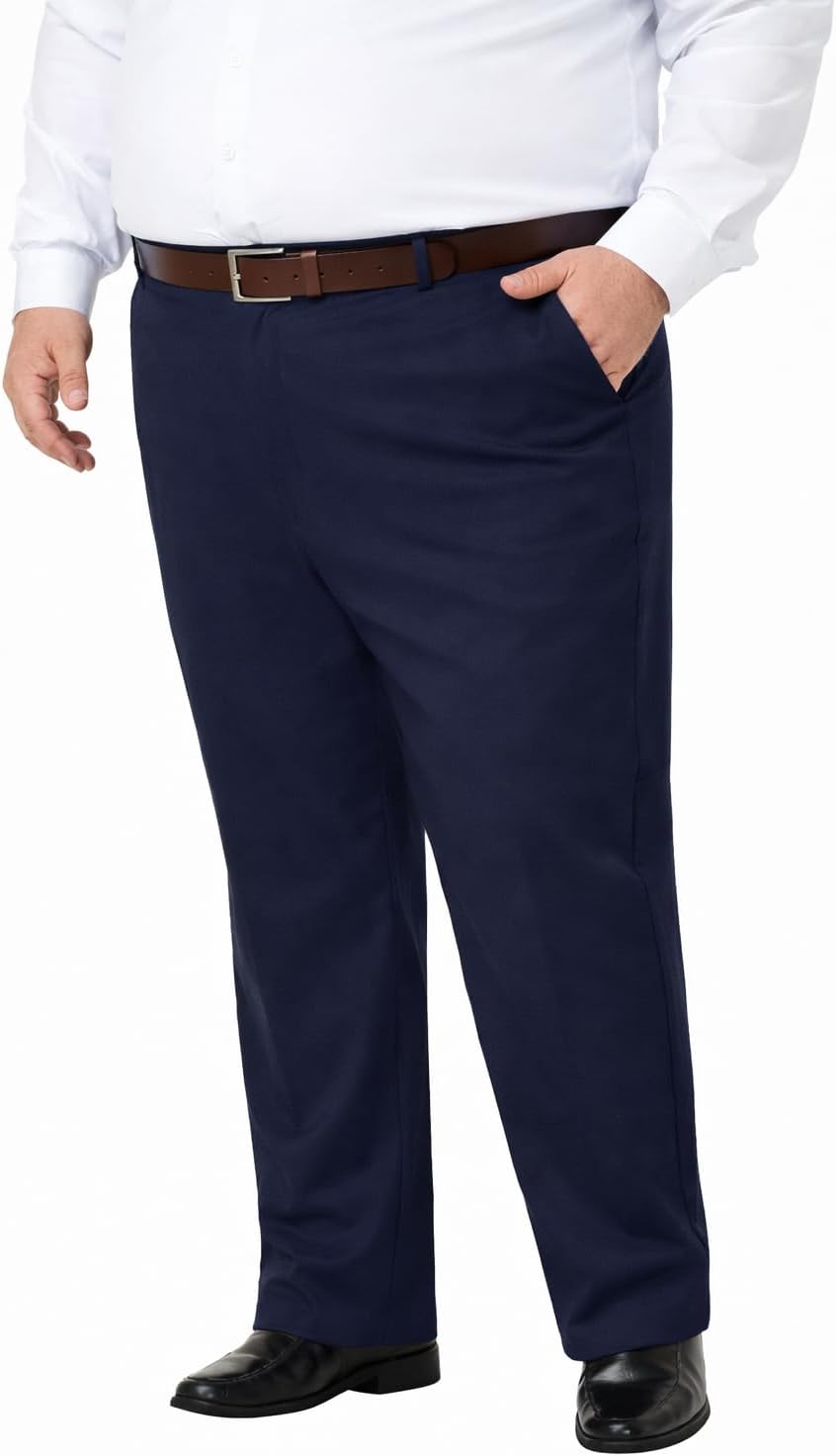 Men's Classic Fit Golf Pants - Lightweight Stretch Dress Trousers with Pockets in Three Inseams - Big & Tall (9)