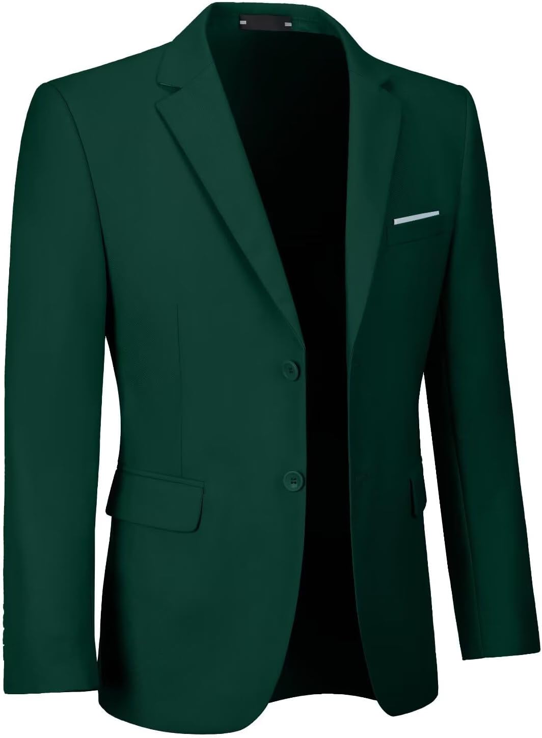 Men's Slim Fit Suit Jacket - Single-Breasted Two-Button Blazer with Pockets for Weddings and Prom - Small (12)