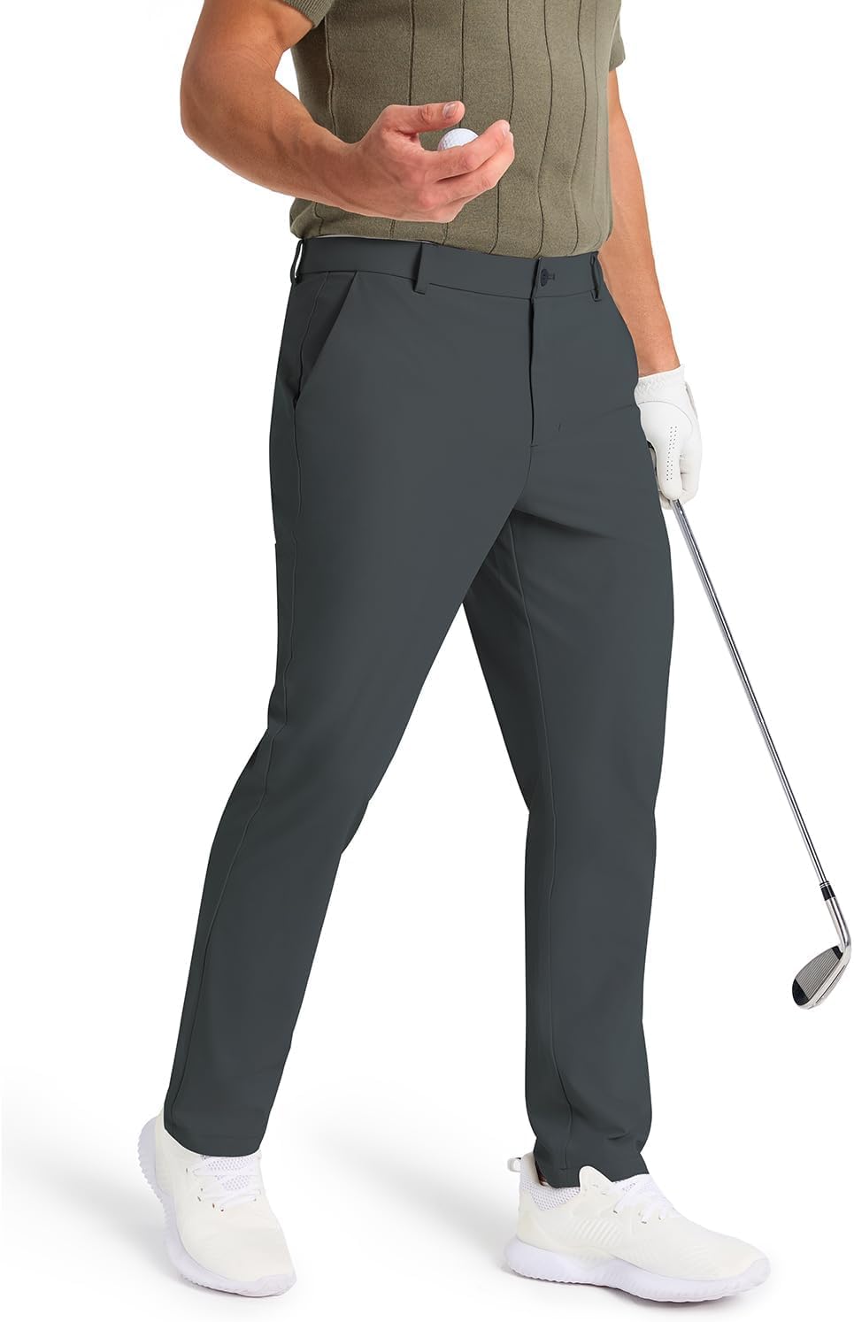 Men's Classic Fit Golf Pants - Lightweight Stretch Dress Trousers with Pockets in Three Inseams - Big & Tall (2)