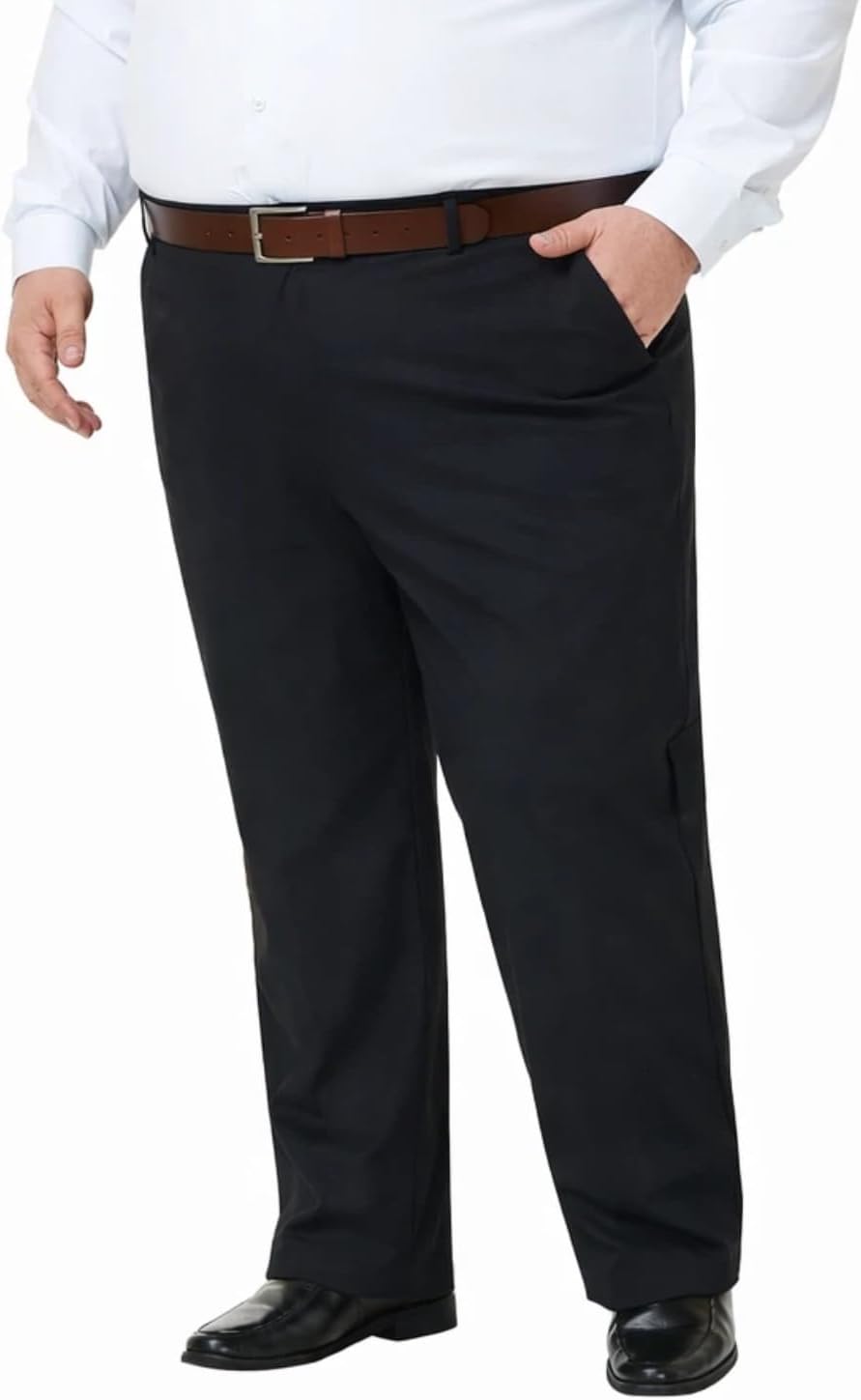 Men's Classic Fit Golf Pants - Lightweight Stretch Dress Trousers with Pockets in Three Inseams - Big & Tall (12)