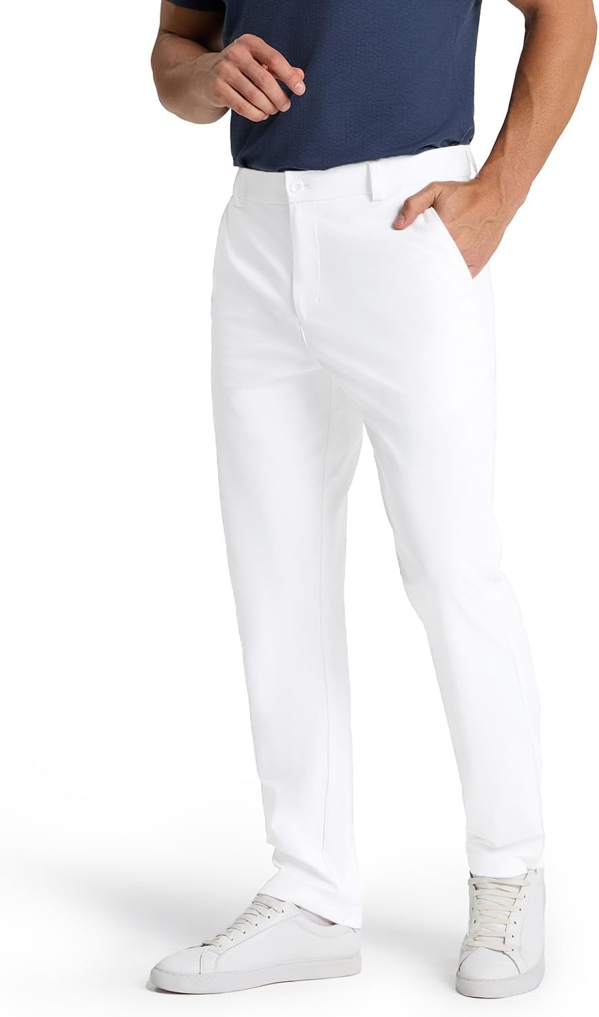 Men's Classic Fit Golf Pants - Lightweight Stretch Dress Trousers with Pockets in Three Inseams - Big & Tall (4)