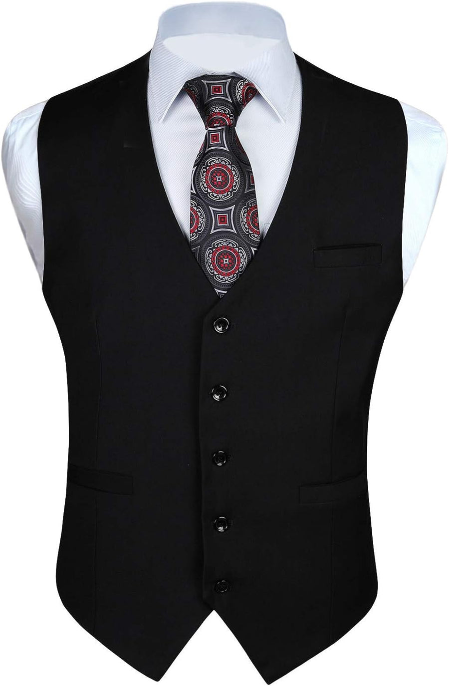 Men's Deep V-Neck Formal Vest
