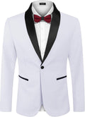 Men's One-Button Tuxedo Jacket - Dinner and Smoking Jacket for Weddings and Evening Events - Small (8)