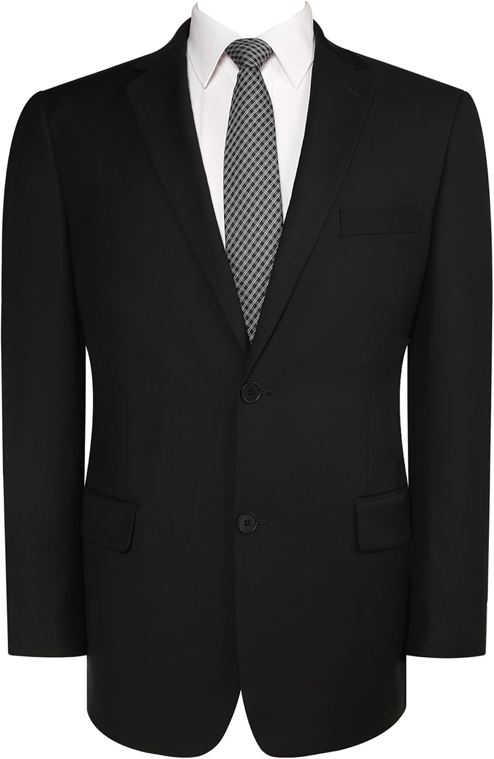 Men's Classic Fit Suit Separates - Notch Lapel Sport Coat and Flat Front Trousers in Big and Tall Sizes - Blazer (9)
