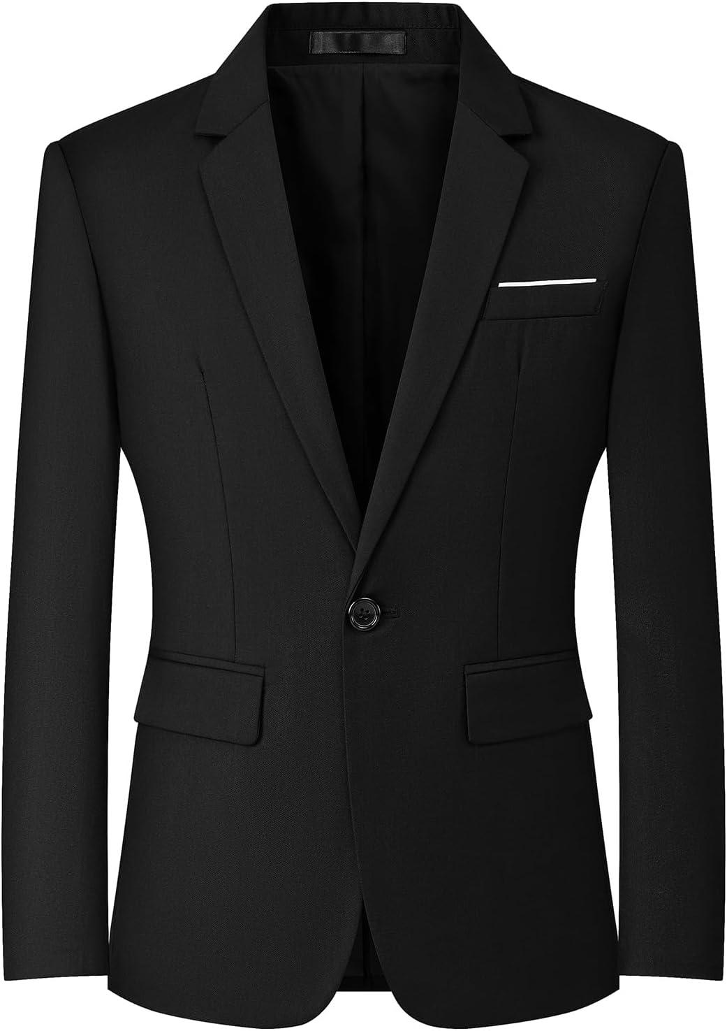 Men's Slim Fit One-Button Blazer - Lightweight Travel Sport Coat for Business Casual Days - Small