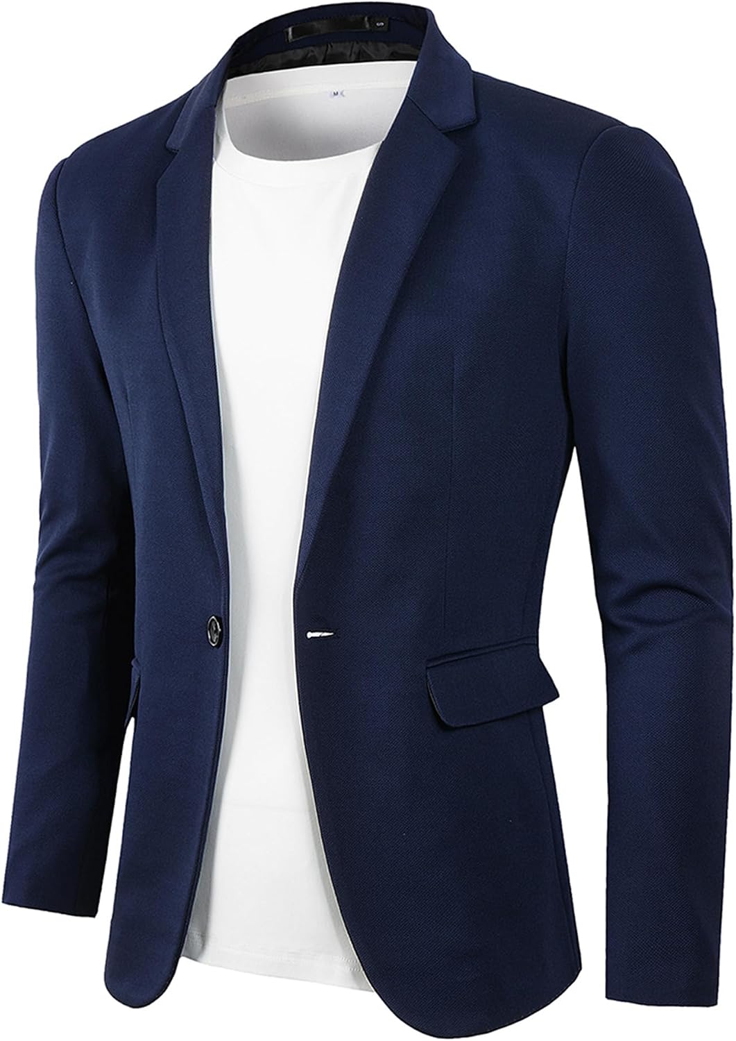 Men's Casual Blazer - Lightweight One-Button Suit Jacket and Sports Coat for Daily Wear - Small