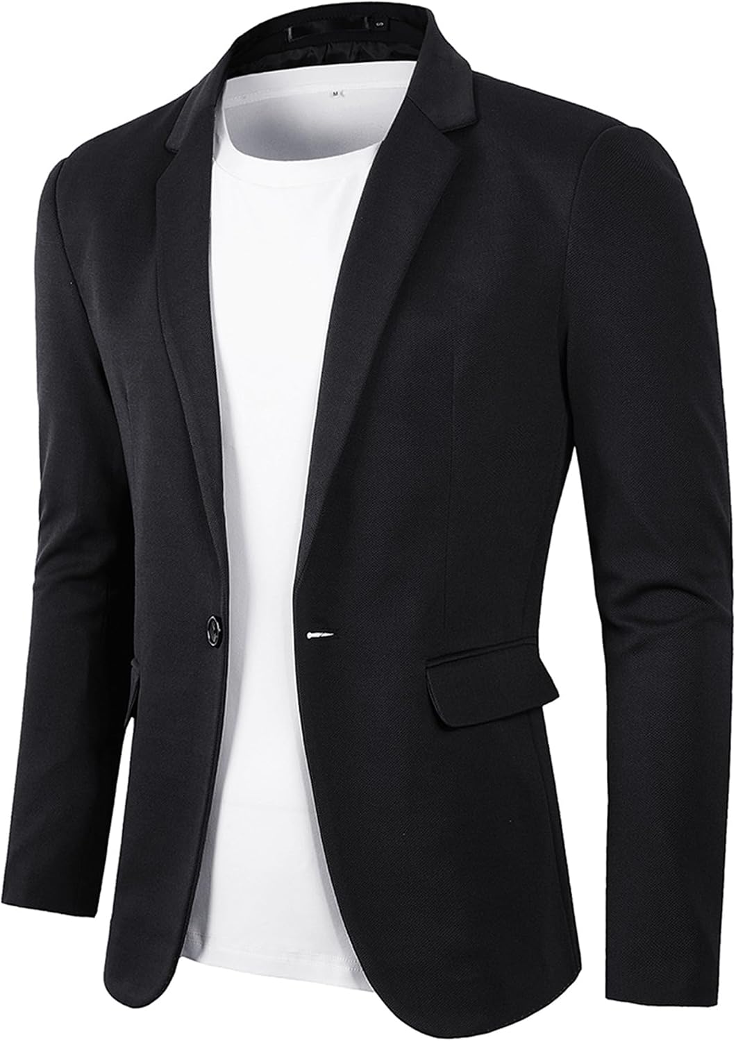 Men's Casual Blazer - Lightweight One-Button Suit Jacket and Sports Coat for Daily Wear - Small