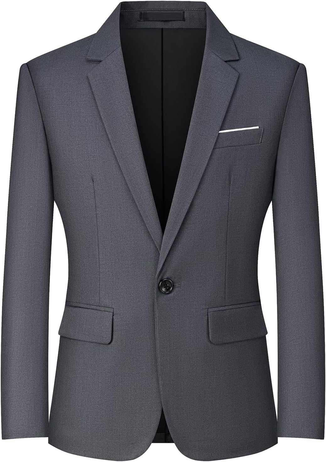 Men's Slim Fit One-Button Blazer - Lightweight Travel Sport Coat for Business Casual Days - Small