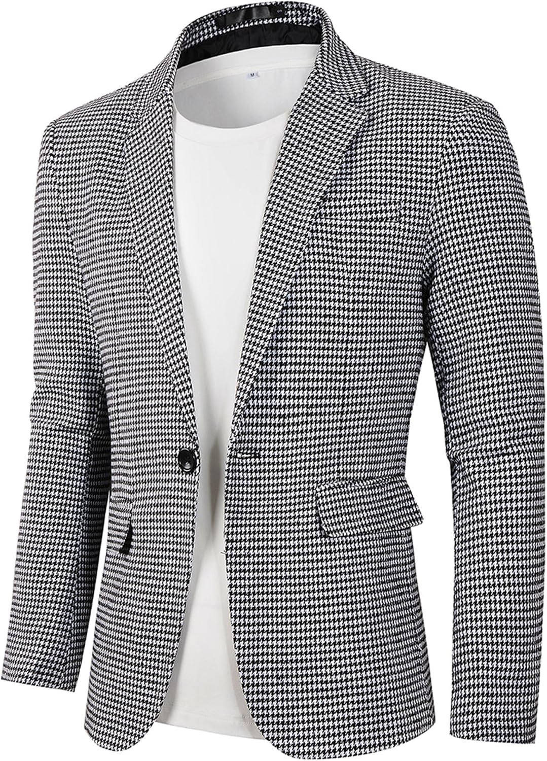 Men's Casual Blazer - Lightweight One-Button Suit Jacket and Sports Coat for Daily Wear - Small