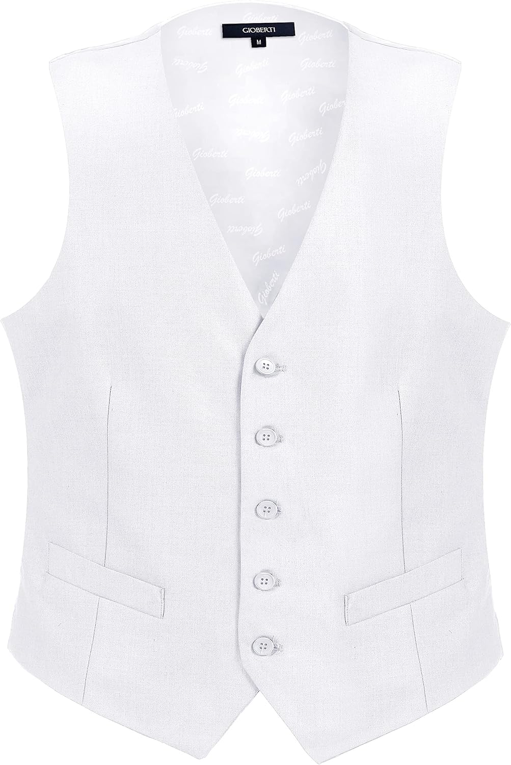 Men's Formal Suit Vest - Tailored Waistcoat for Business Dress and Casual Layering - Small (9)