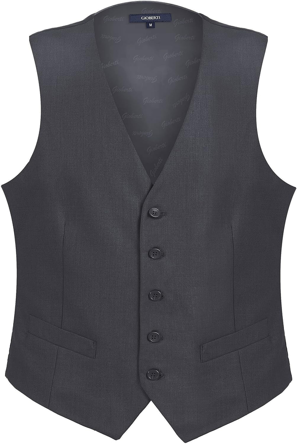 Men's Formal Suit Vest - Tailored Waistcoat for Business Dress and Casual Layering - Small