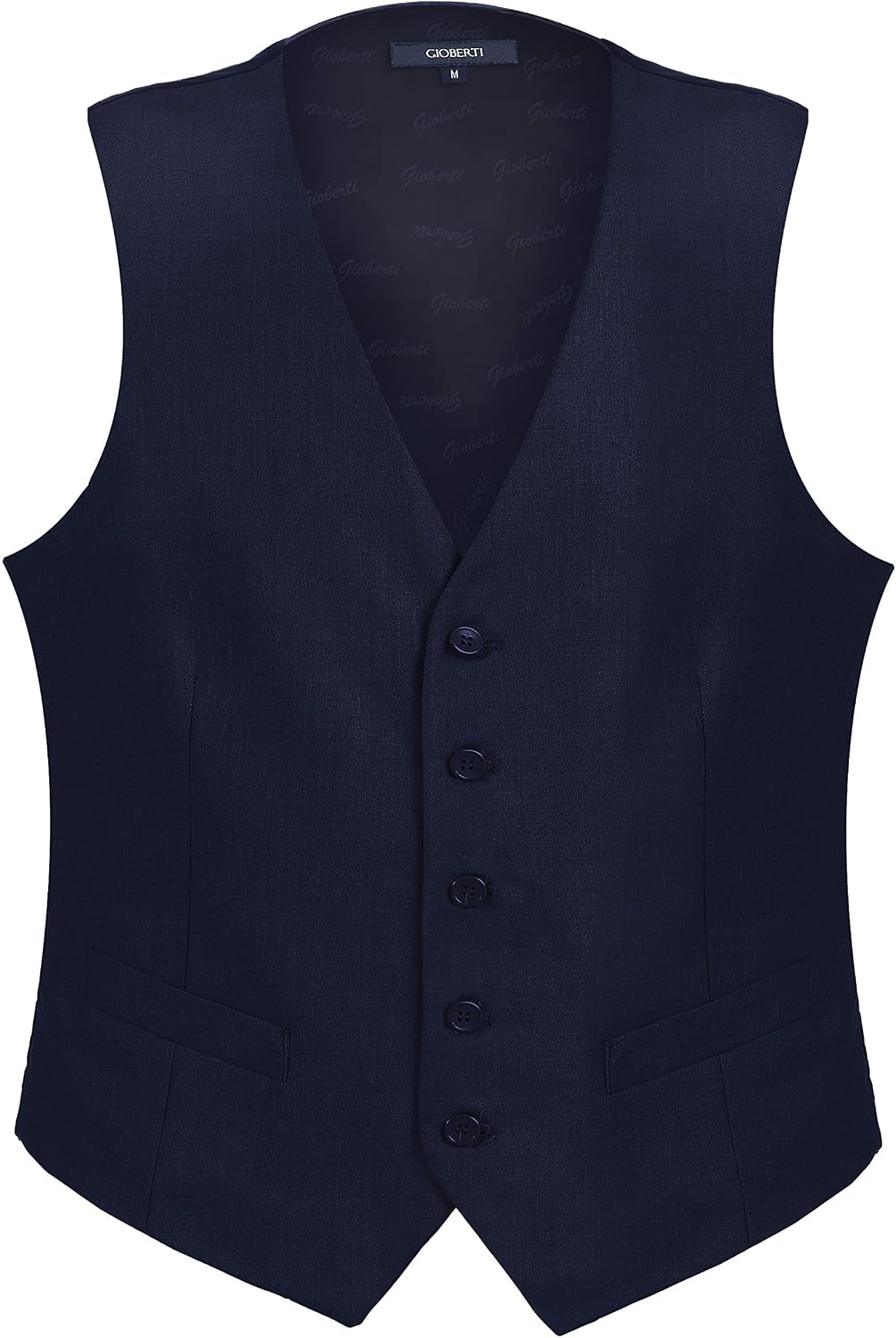 Men's Formal Suit Vest - Tailored Waistcoat for Business Dress and Casual Layering - Small