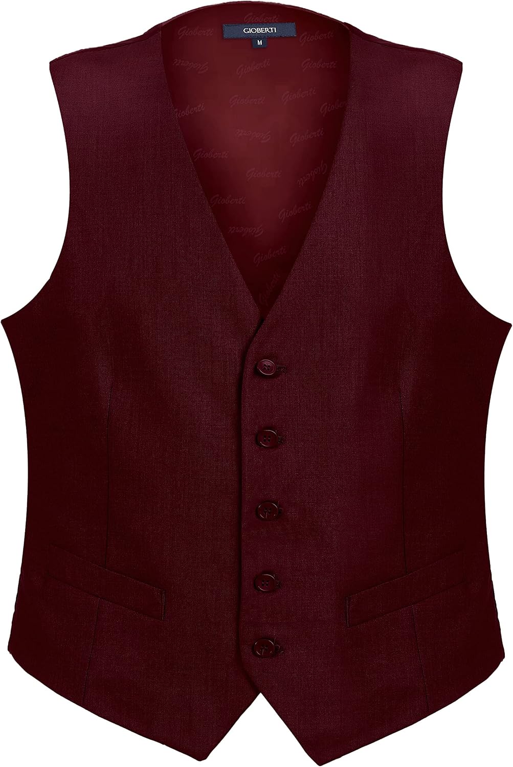 Men's Formal Suit Vest - Tailored Waistcoat for Business Dress and Casual Layering - Small